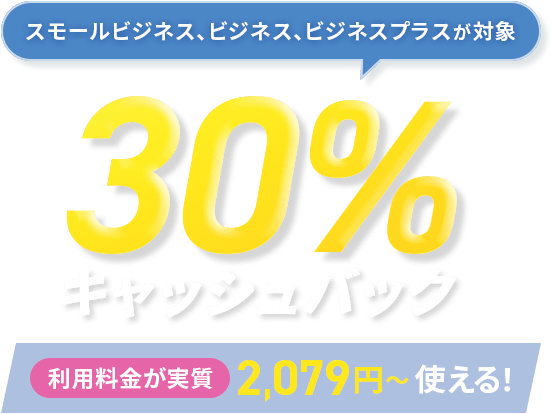30%キャッシュバックキャンペーン!＜2026年6月17日(水)17:00 ～ 2026年8月19日(水)17:00＞